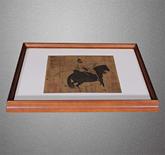 新密书画装裱配框服务案例